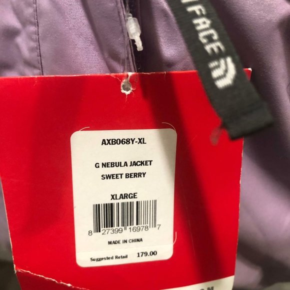 New with tags The North Face - Girls "Sweet Berry" XL NEBULA JACKET - Picture 3 of 7